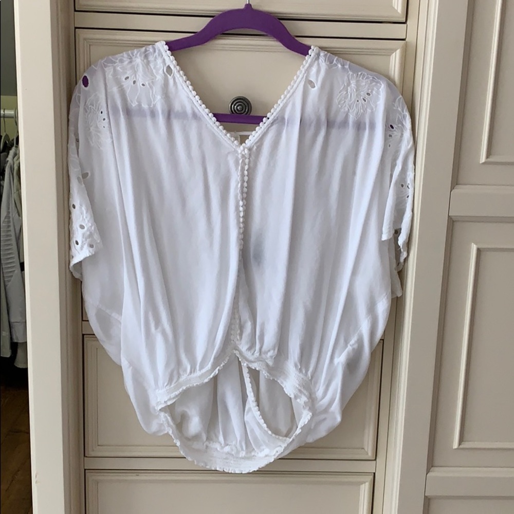 cropped white shirt